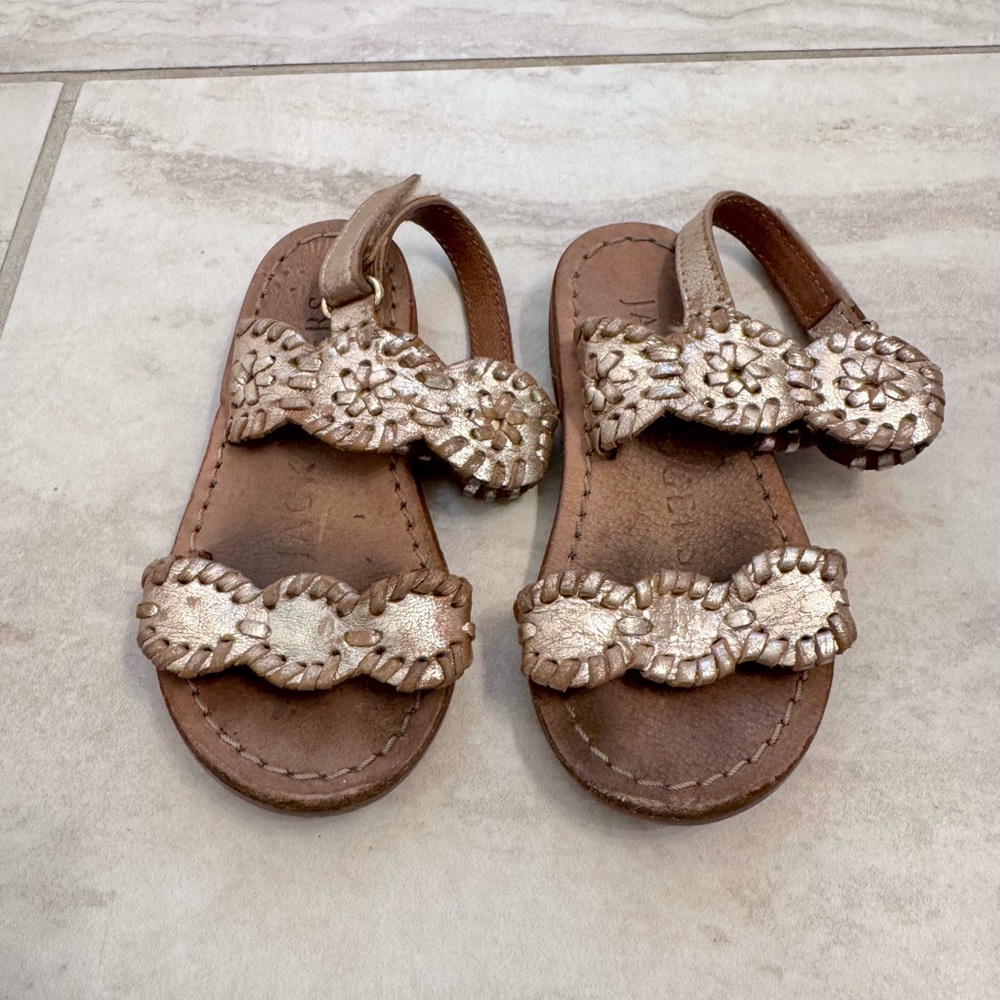 Jack Rogers Lauren Toddler Sandal Platinum